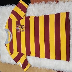 Gryffindor Harry Potter Universal Studios Adult XS Striped T-Shirt Quidditch"07"